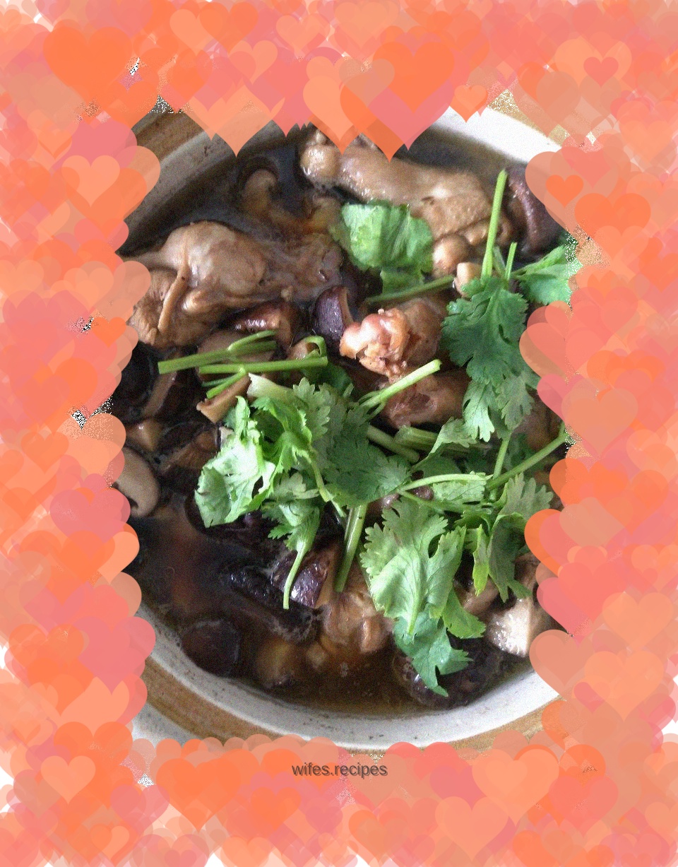 Grilled Mushrooms with Chicken Wings