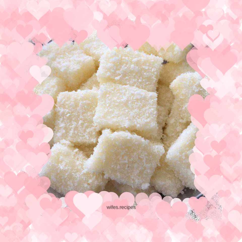 Coconut milk cubes