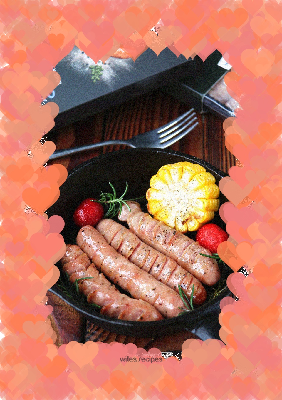 Fancy grilled sausage