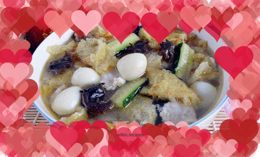 Pearl Fish Maw and Sea Cucumber Soup