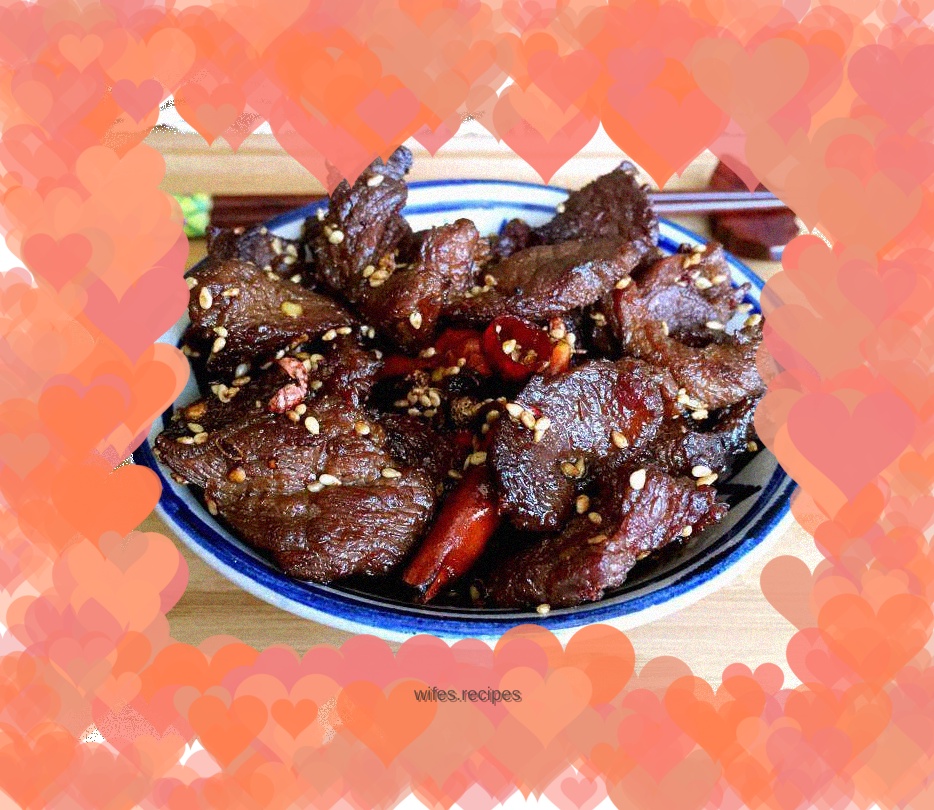 Stir-fried spicy beef jerky