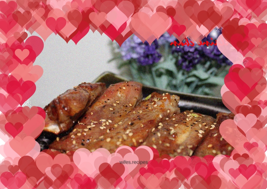 French cuisine in a Western restaurant—French black pepper pork chop