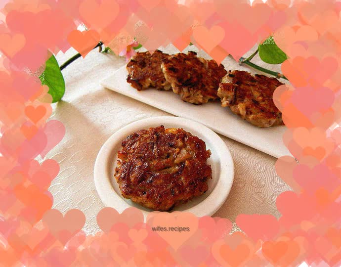 Lotus root meat cake