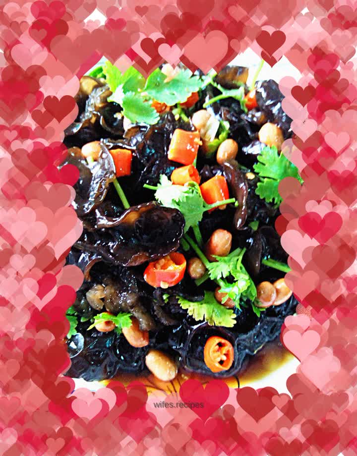 Cold coriander and fungus