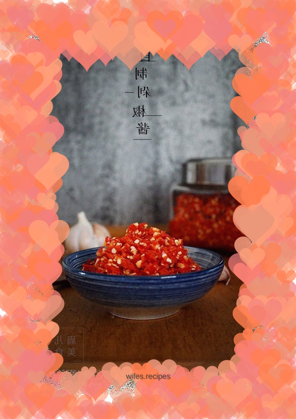 Homemade chopped pepper