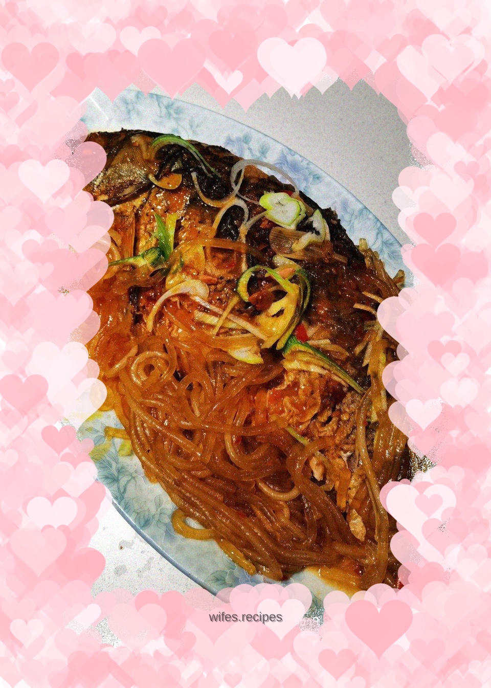Homemade carp stewed vermicelli