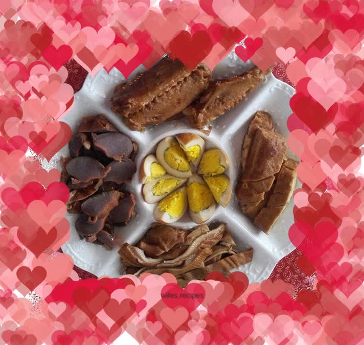 Braised food platter