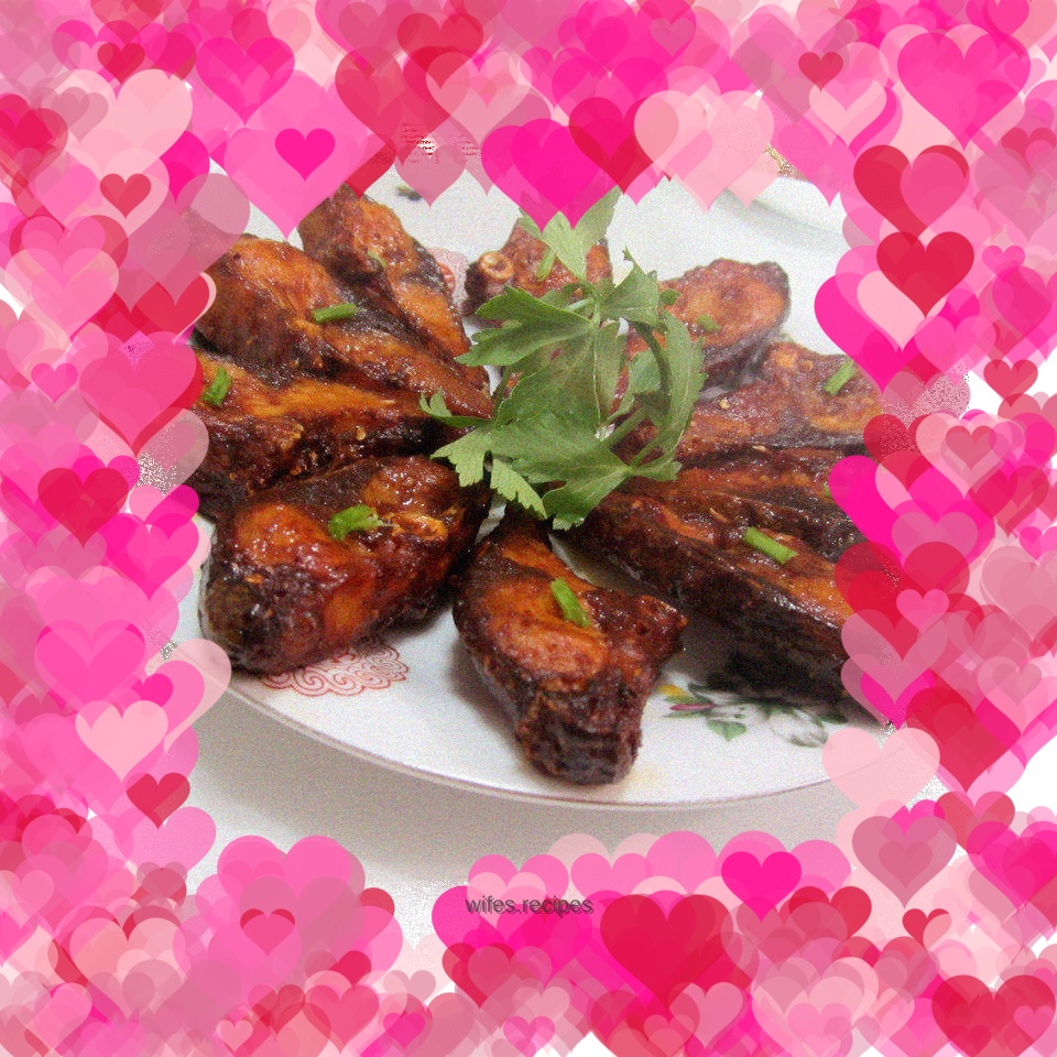 Smokeless cured fish steak--oven delicacies