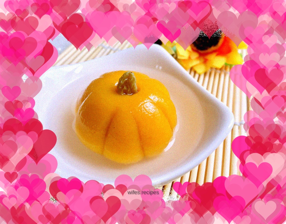 Pumpkin glutinous rice balls