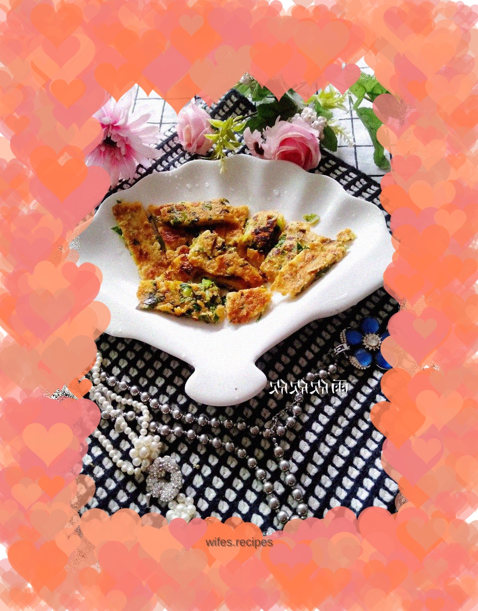 Green vegetable cake