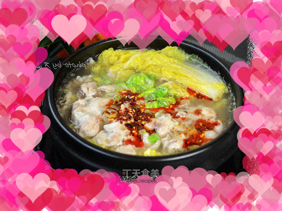 Slices of mutton dipped in angelica soup