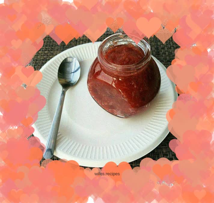 Homemade hawthorn jam