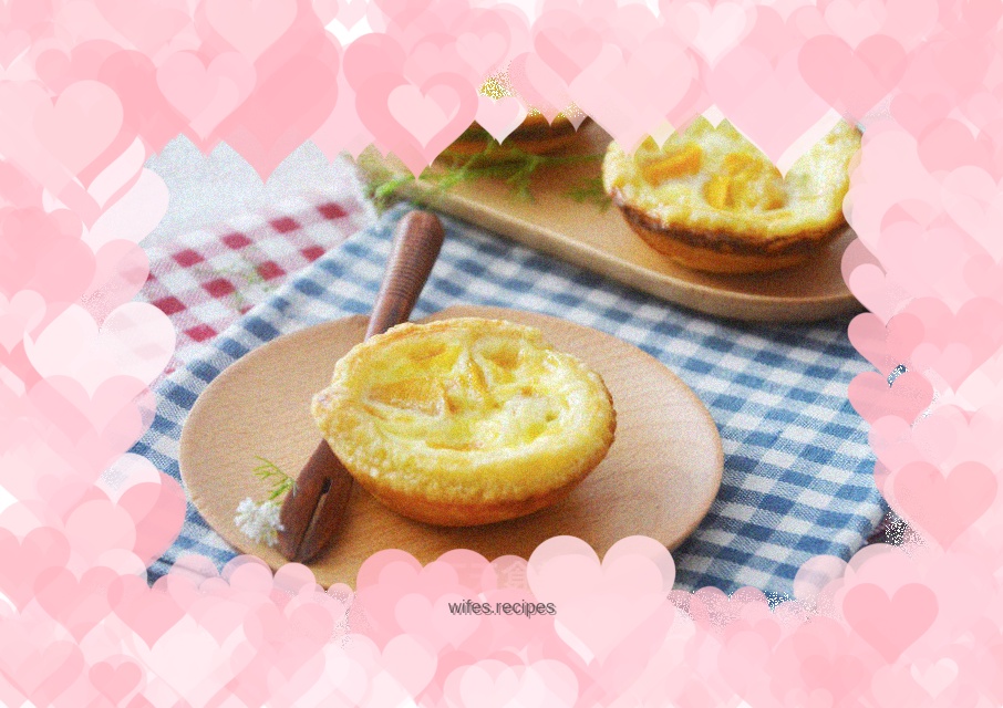 Mango egg tart