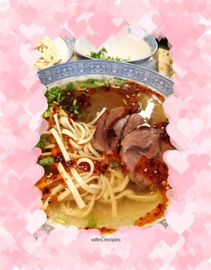 Huainan beef soup + fermented scallion pancake