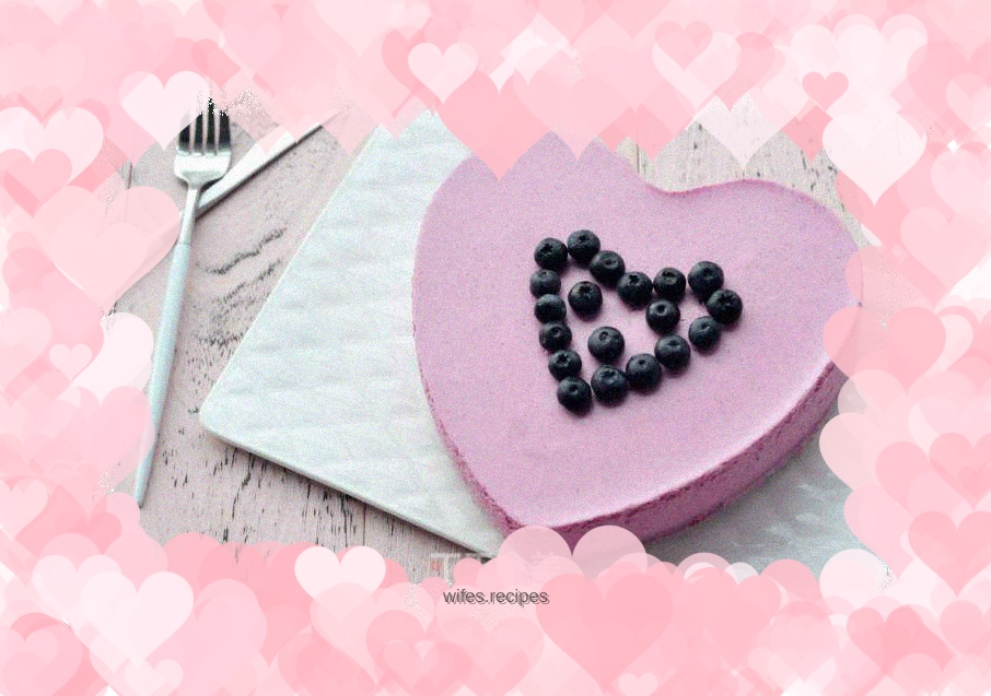Heart Shaped Dragon Fruit Mousse
