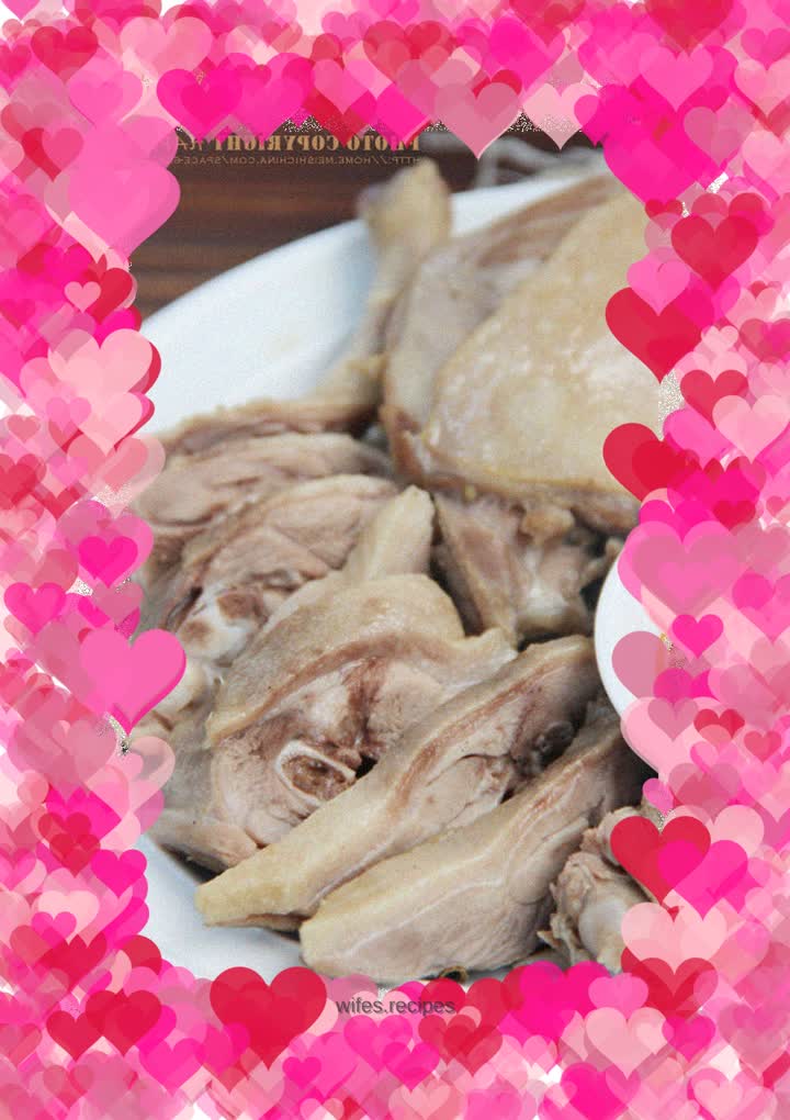 A meat dish with no fumes in summer - salted duck