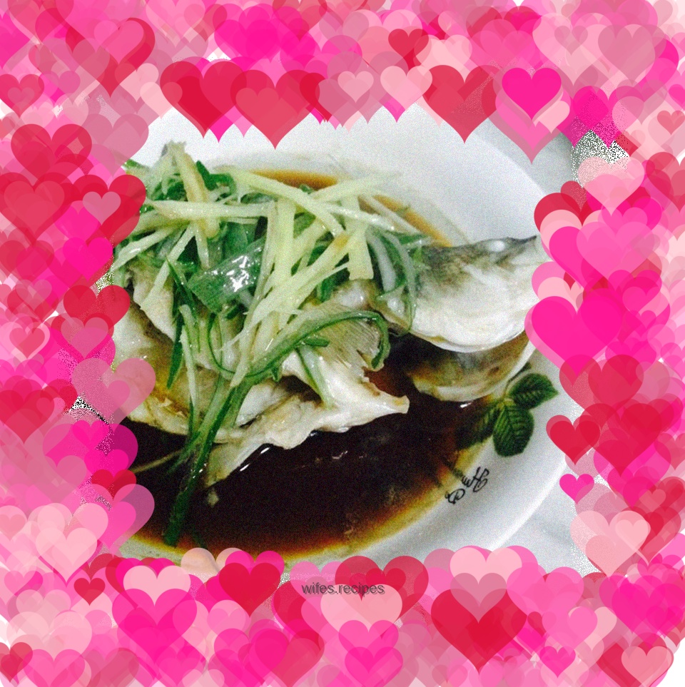 Steamed seabass violent homemade