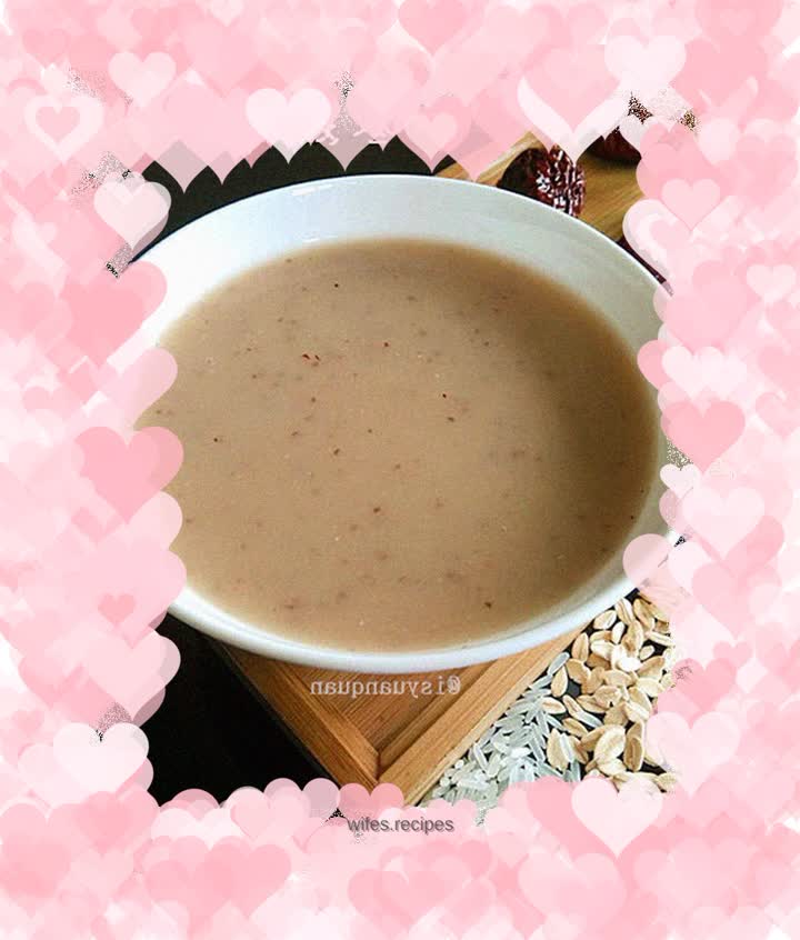Red Date Oatmeal Rice Porridge
