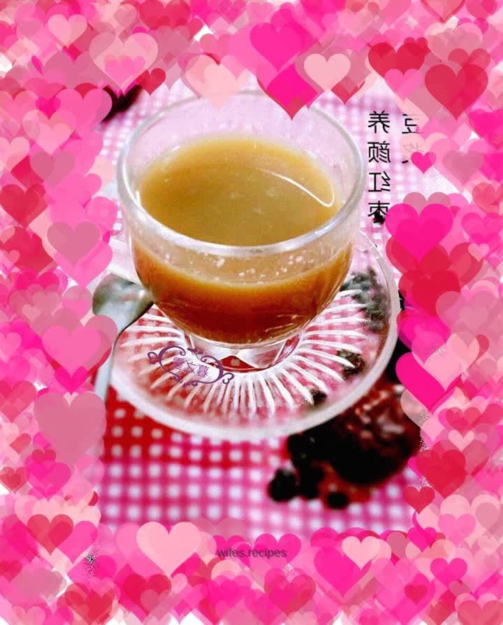 Beauty red dates and black soy milk