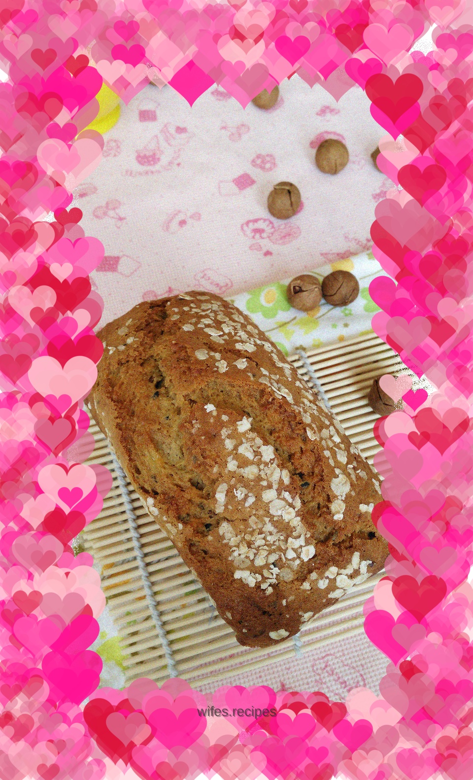 High fiber oatmeal banana cake