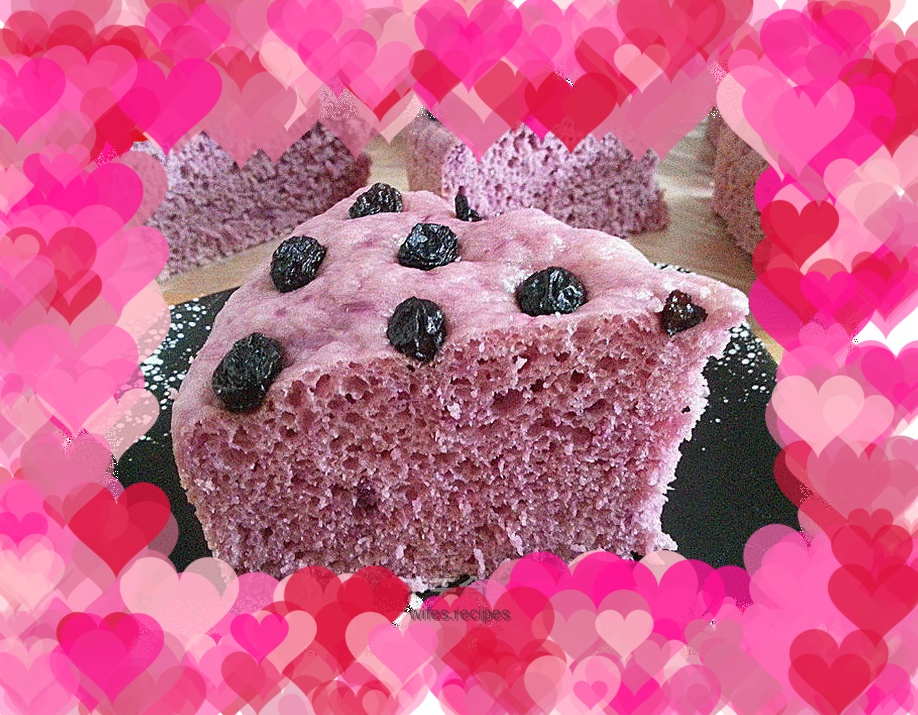 Purple energy comes from the east - purple sweet potato cake