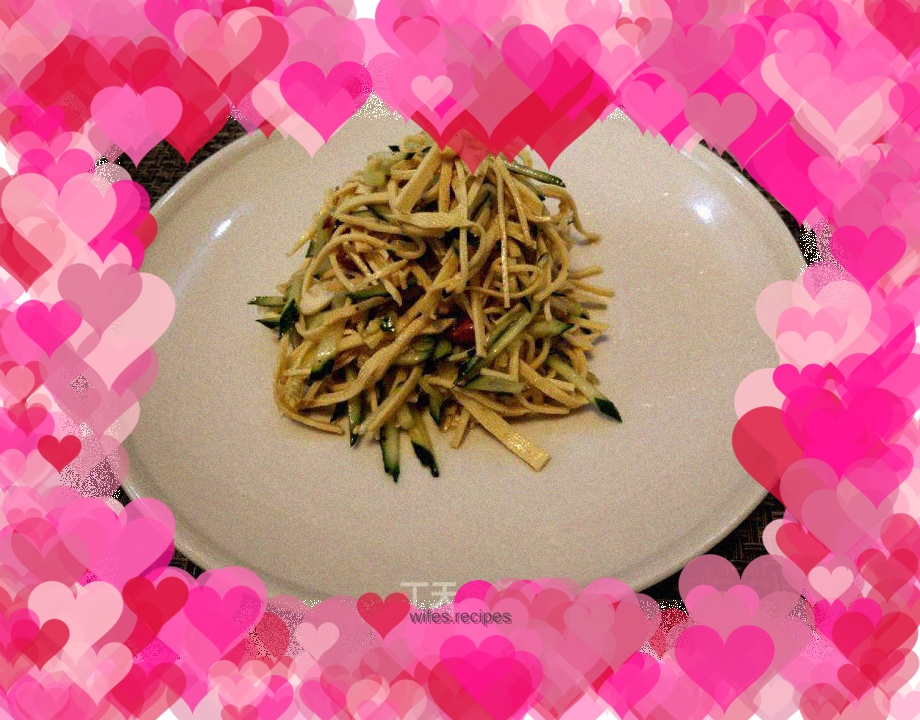 Dried Cucumber and Tofu Salad