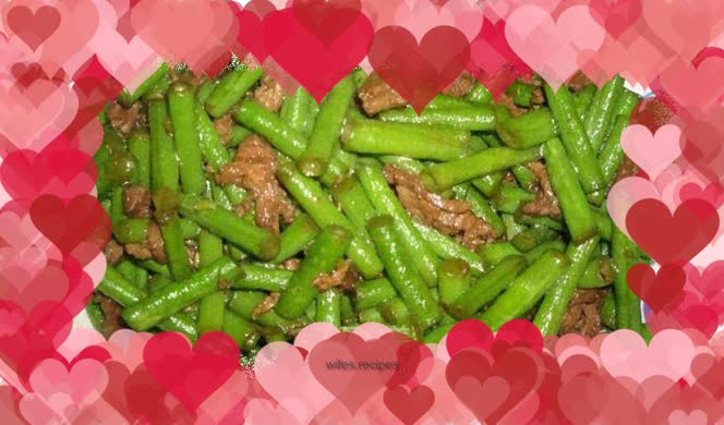 Stir-fried pork with cowpeas