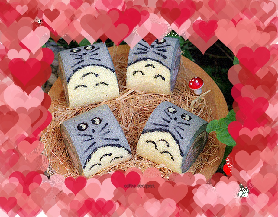 Cute roll-My Neighbor Totoro cake roll