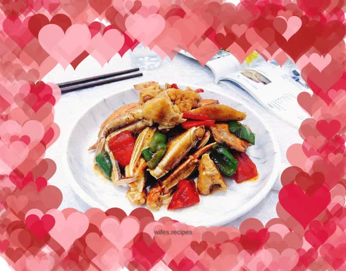 Frozen swimming crab