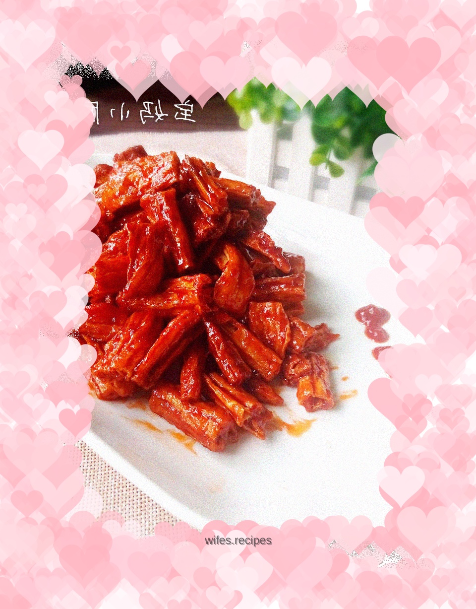 Bean curd with tomato sauce