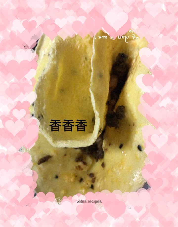 Nutritious breakfast egg pancake