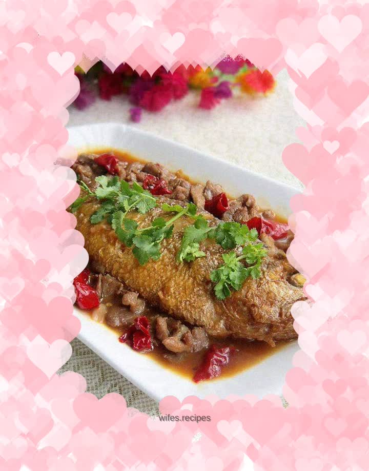 Braised yellow croaker with mutton