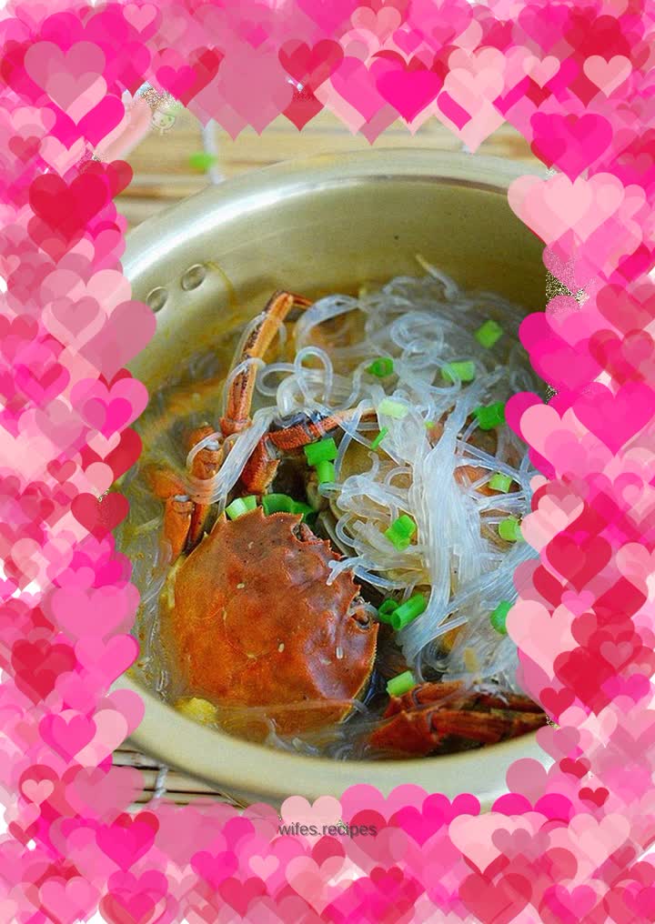 A pleasant way to eat crabs in winter---Crab Vermicelli Pot