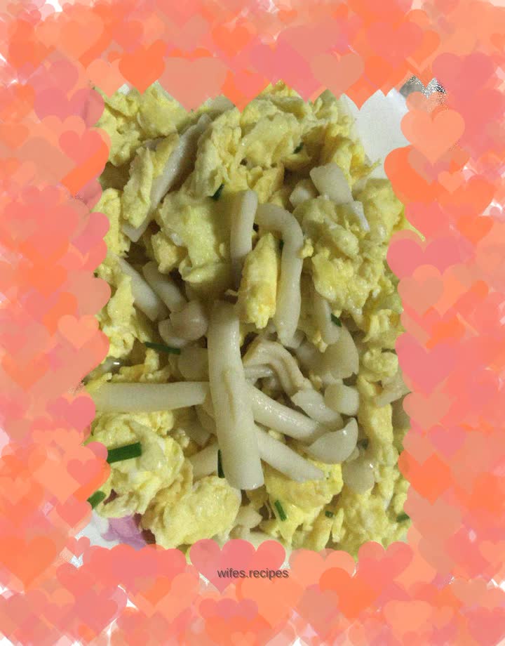 Seafood Mushroom Scrambled Eggs