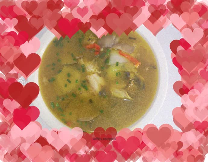 Fancy exquisite simple meal: yellow bone fish soup