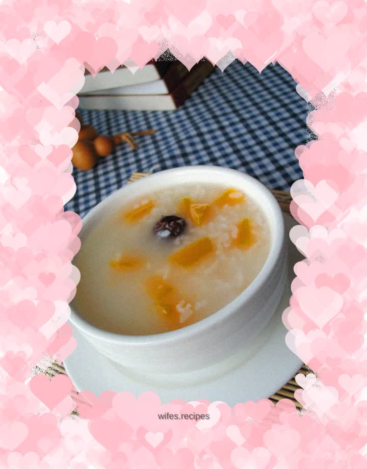 Sweet and glutinous pumpkin porridge