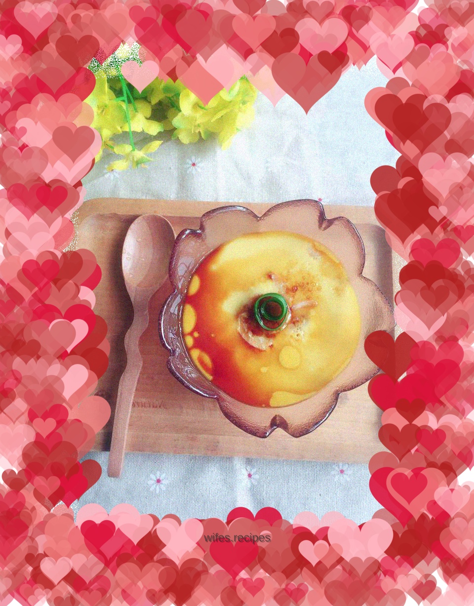 Steamed Egg with Dried Sea Rice