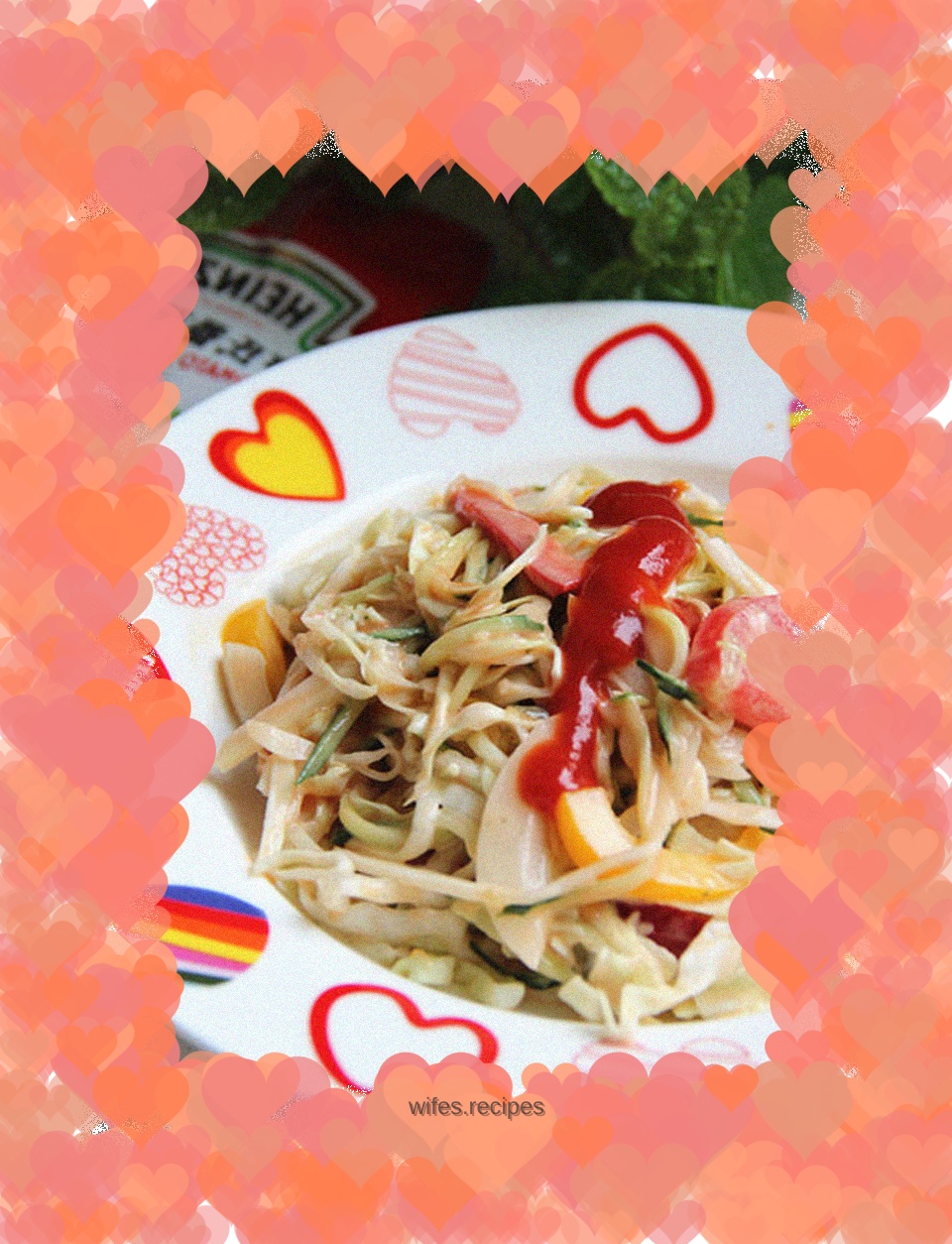 Colorful vegetable salad