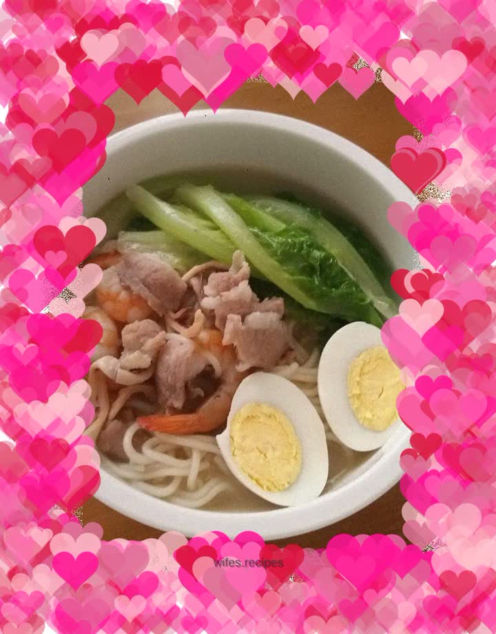 Pork and Squid Dried Noodles