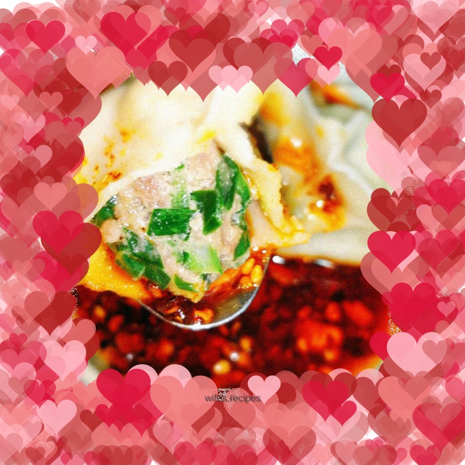 "Spring Seasonal Food" Dumplings stuffed with chives and pork
