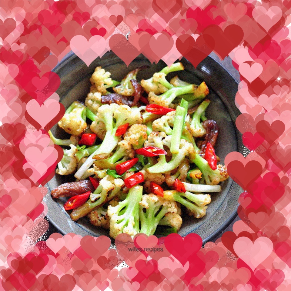 Stir-fried cauliflower