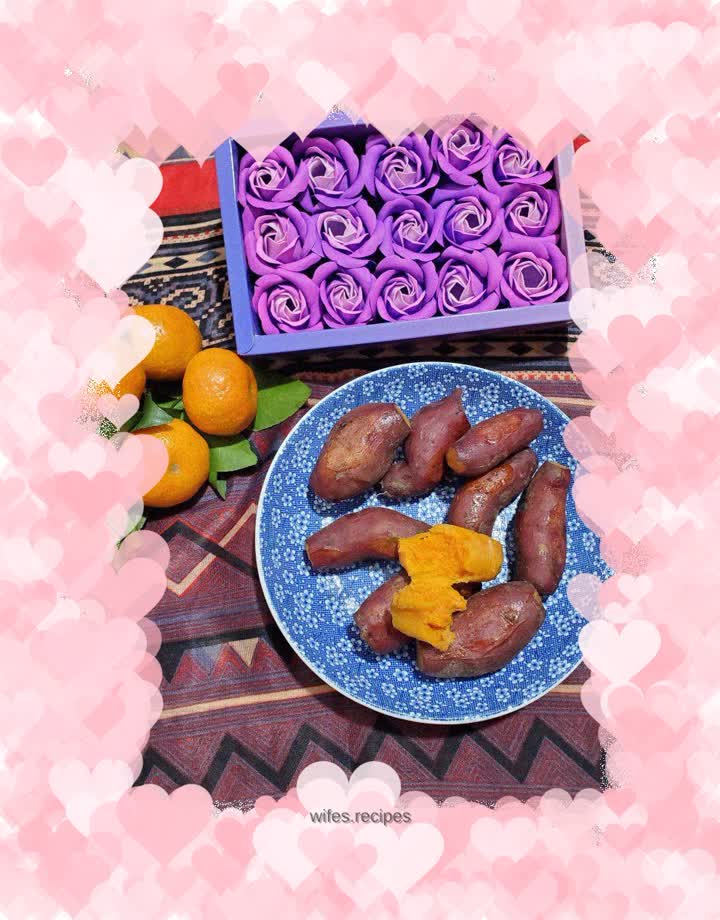 Rice cooker baked sweet potatoes