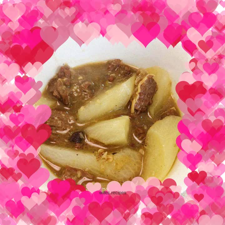 Cantonese style radish beef brisket