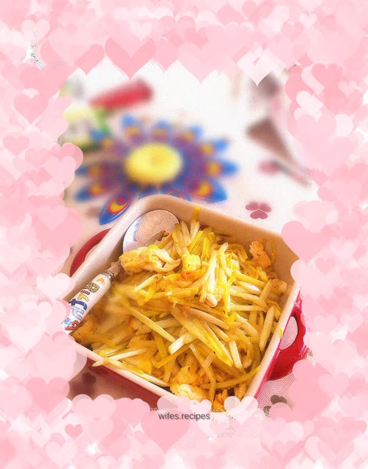 Garlic scrambled eggs---------delicious home cooking