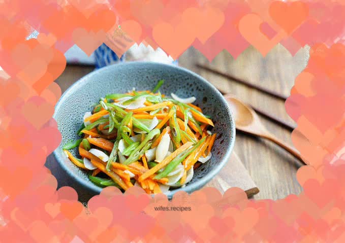 Mixed with seasonal vegetables and lily