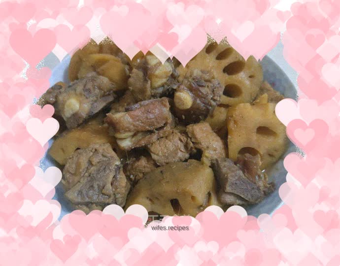 Braised Pork Ribs with Lotus Root