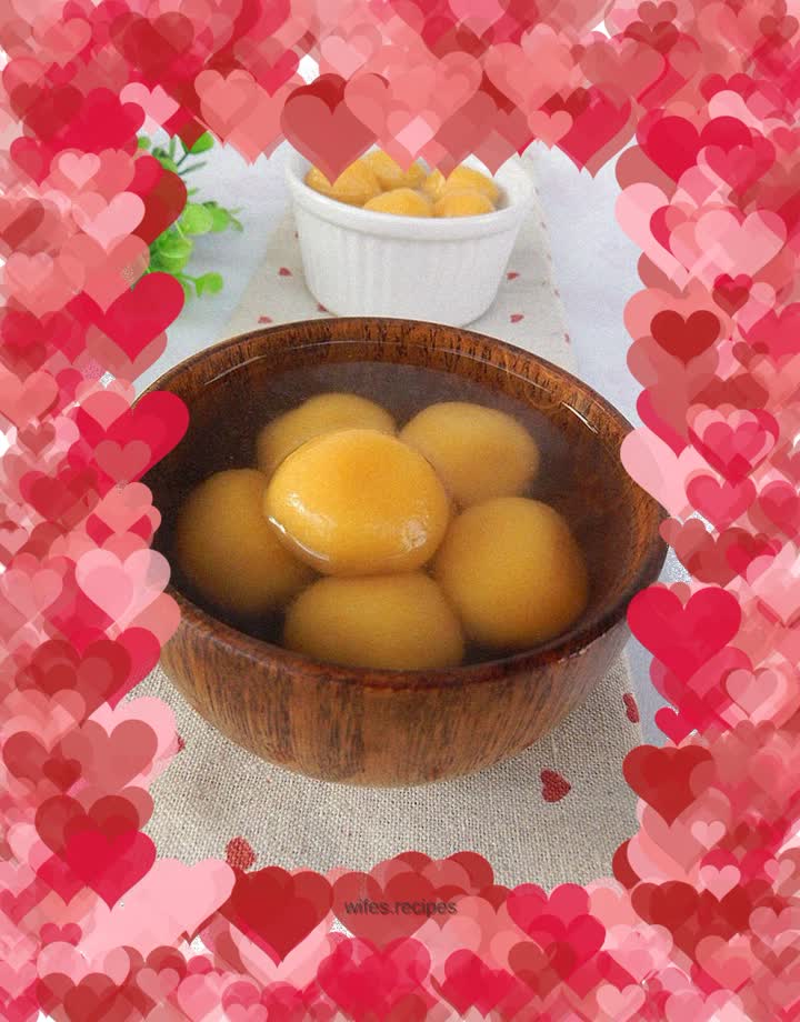 Pumpkin glutinous rice balls