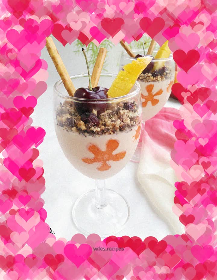 Strawberry cheese mousse