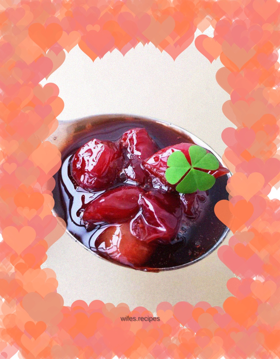 Homemade cherry jam