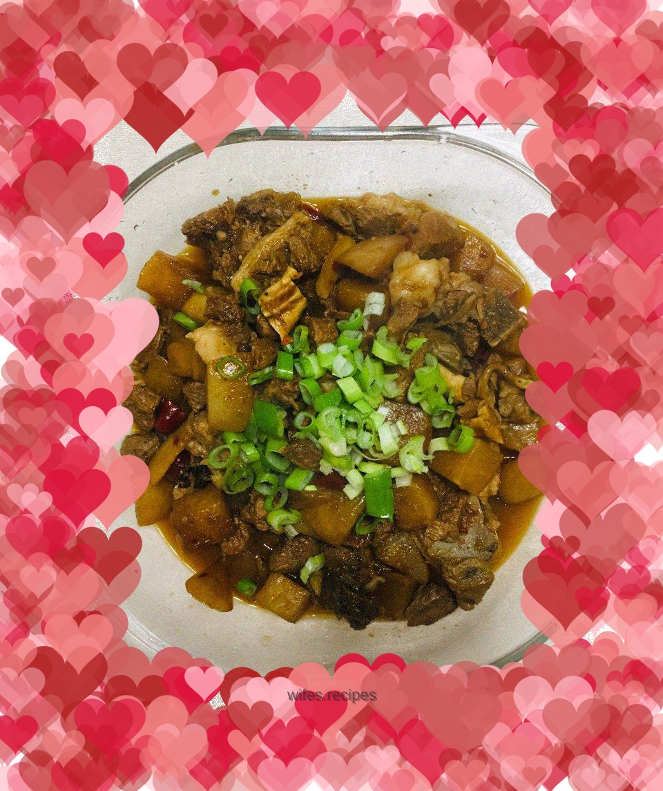 Braised mutton with radish